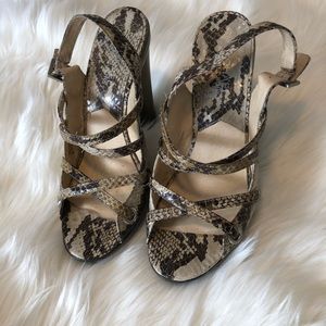 Michael Kors snake skin heels